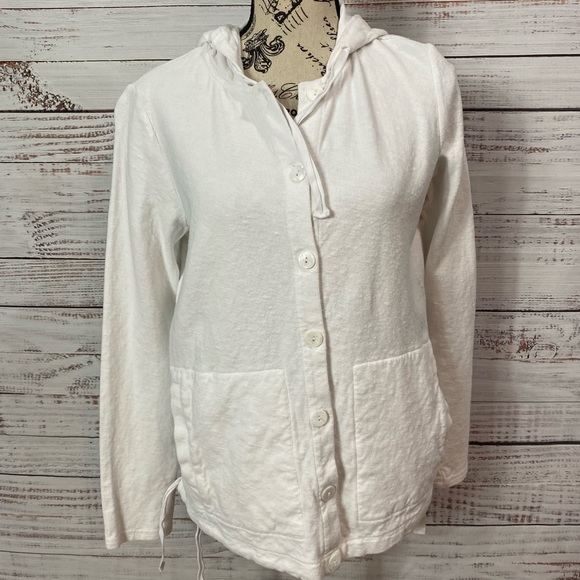 J. Jill Tops Jjill Hooded Button Down Pullover Sweater Poshmark